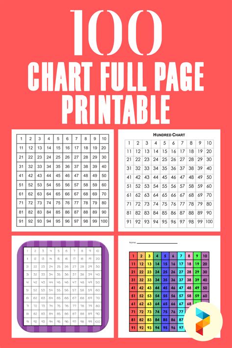 10 Best 100 Chart Full Page Printable Pdf For Free At Printablee