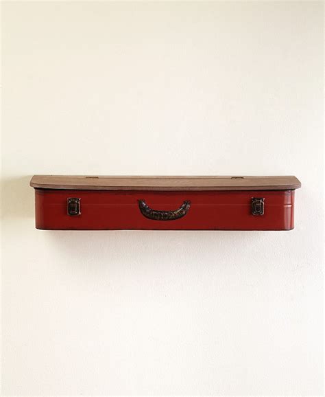 Wall Shelves Suitcase Style Vintage Wall Storage Box With Etsy