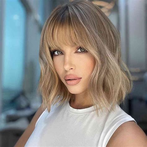 The Most Enchanting Short Wavy Hair With Bangs For A Modern Style Is