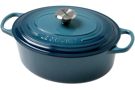 Le Creuset cocotte ovale cm L bleu marine Achetez à prix avantageux chez knivesandtools be