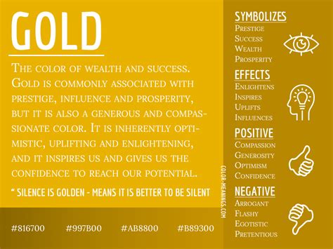 gold color meaning the color gold symbolizes wealth and success color meanings