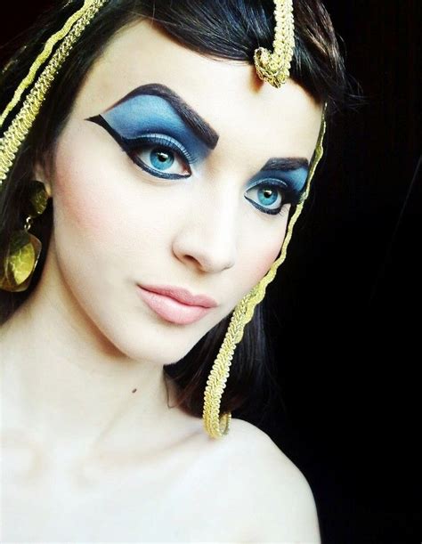 ägypterin schminken cleopatra ausgeprägtes augen make up egyptian makeup egyptian eye makeup
