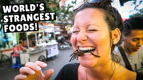 We Tried The Worlds Strangest Foods Youtube