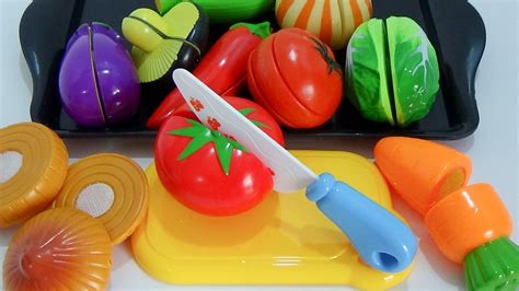 Velcro Toy Cutting Vegetables Cooking Playset Peel And Play Toy Food