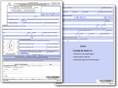 Ds 82 Application For Passport Renewal By Mail