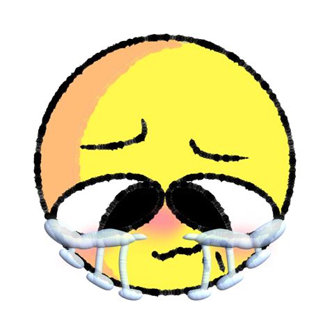 cursed emoji crying in 3d tears by coneys hell world on deviantart