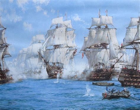 Battle Of Trafalgar Montague Dawson Marine Artist Marine Painter