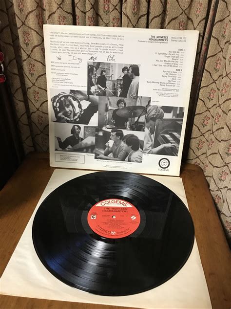 The Monkees Headquarters Vinyl Lp Cover Com 103 Colgems 1967 Ebay