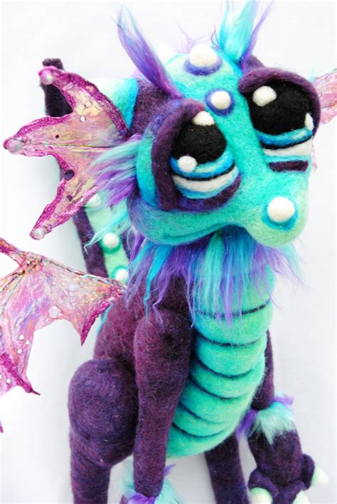 Twinkleberry Needle Felted Dragon By Tanglewood Thicket Felt Dragon