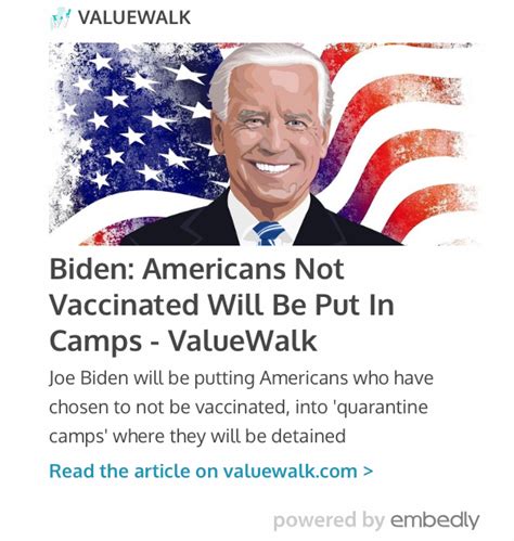 Fact Check Biden Did Not Announce That Americans Not Vaccinated Before