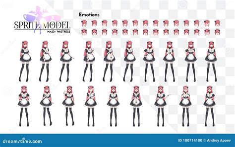 Visual Novel Sprite Sheet