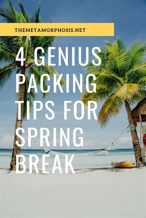 Top Spring Break Tips For Your Best Trip Yet The Metamorphosis