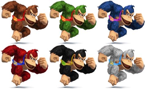 Dk Ssb4 Recolors By Shadowgarion On Deviantart