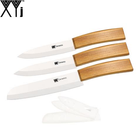 3 Pieces Non Rust Ceramic Knives Xyj Brand Eco Friendly Cooking Tools