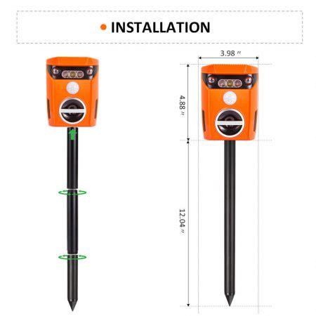 How much does the shipping cost for do solar powered pest repellers work? Squirrel Deterrent | Scarecrow Ultrasonic Animal Repeller ...