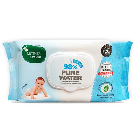 Mother Sparsh Purest Water Wipes Usable Wipes