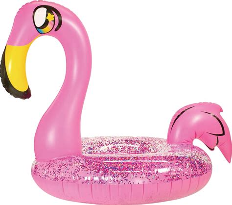 Buy Poolcandy Glitter Flamingo Tube Pool Float Pink Adult