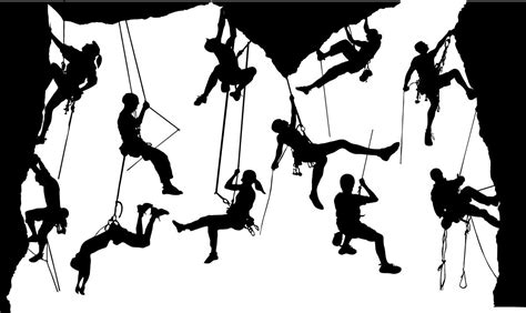 Climber Silhouettes Vector Download Climber Silhouettes 2020 Climber