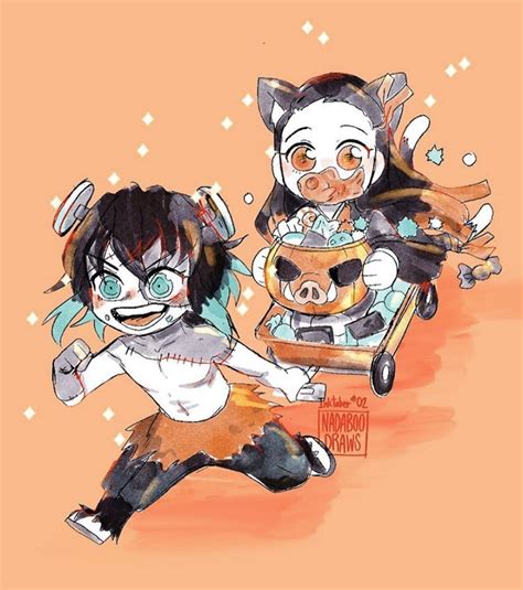 Nezuko X Inosuke Fanart