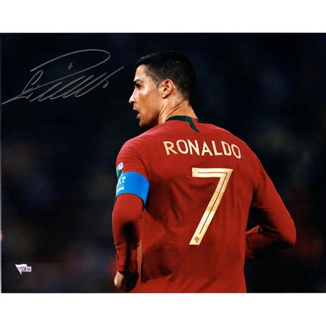 Cristiano Ronaldo Portugal National Team Autographed 16 X 20 Back