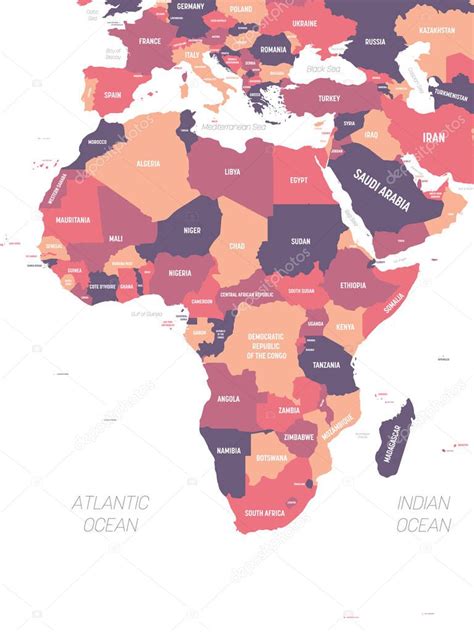 Mapa De África Mapa Político Detallado Del Continente Africano Con
