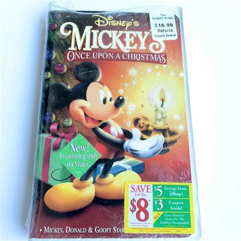 Mickeys Once Upon A Christmas Vhs Disney Donald Goofy Video Animated