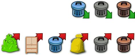 Rubbish Bins And Waste Paper Baskets Plastic Recycling Clipart Full