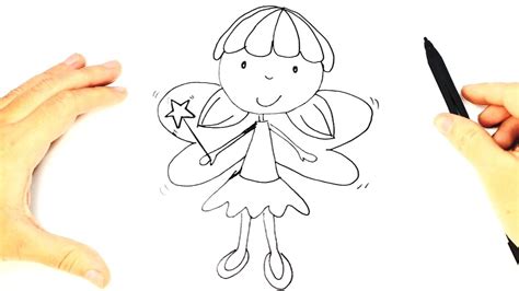 How To Draw A Fairy For Kids Fairy Drawing Lesson Step By Step Youtube