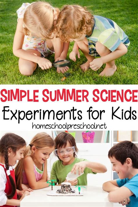 5 Simple Summer Science Experiments For Kids Science Experiments Kids