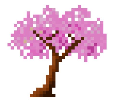 Cherry Blossom Tree Pixel Art