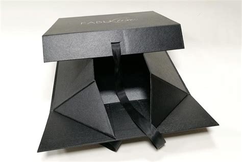 Black Collapsible T Boxes Folding Packaging For Sale