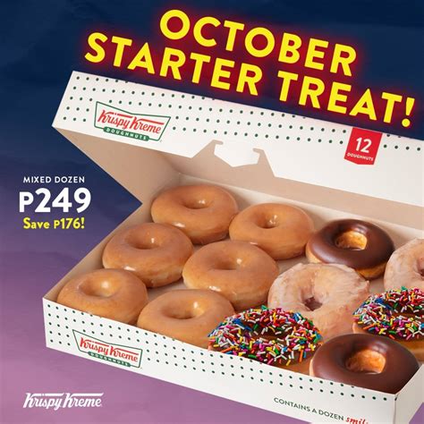 Krispy kreme's doughnuts are a treat and a staple in many households. Krispy Kreme October Starter Treat | Manila On Sale