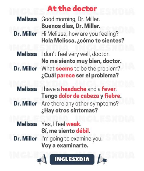 Curso De Inglés En Línea Conversación En El Doctor