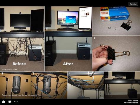 5 Ways To Clean Up Computer Cable Clutter Under Your Desk Home