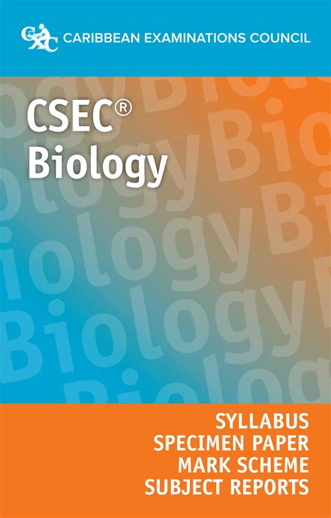 Solution Csec Biology Syllabus Specimen Paper Studypool