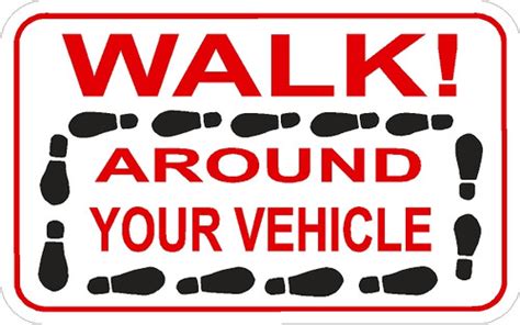 Walk Around Your Vehicle Decal