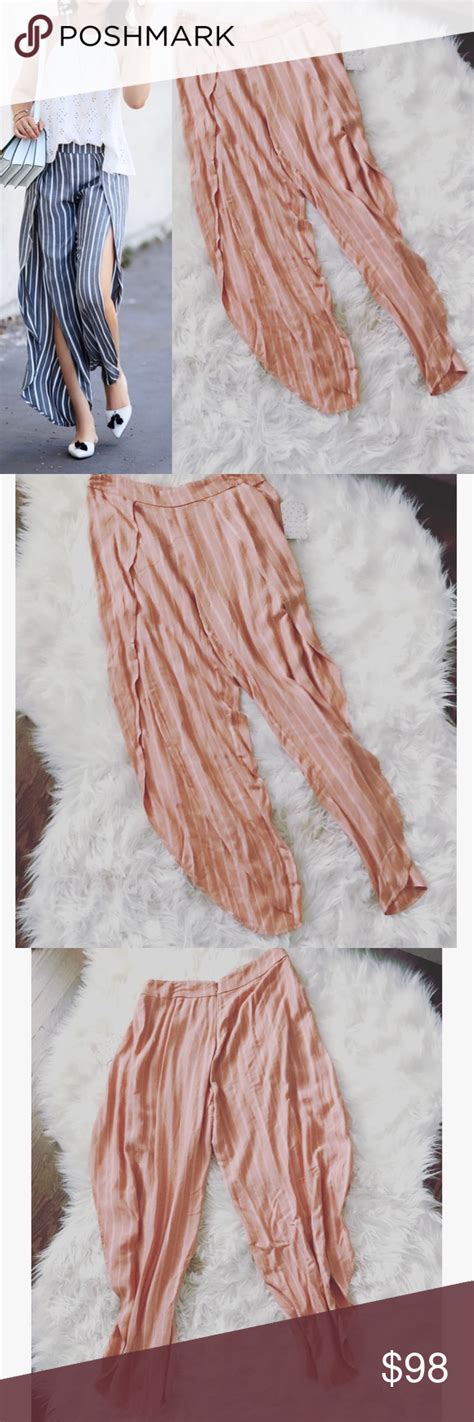 Free People Rosemary Striped Open Leg Pants Free People Clothes