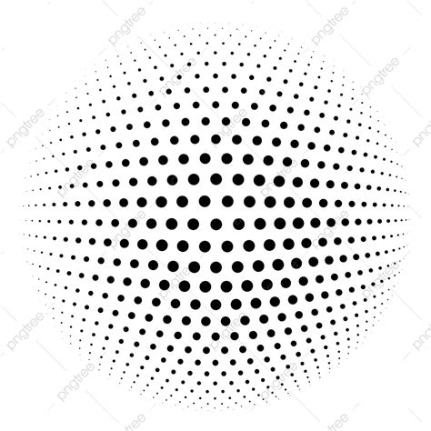 Circle Halftone Dots Vector Art Png Halftone Dots Circle Halftone
