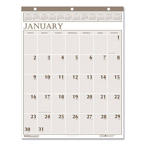 House Of Doolittle Recycled Large Print Monthly Wall Calendar