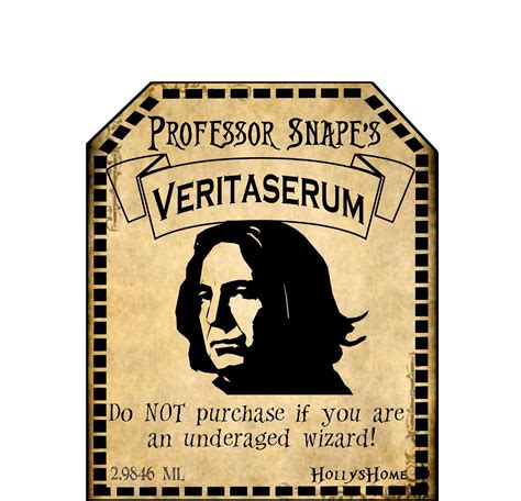 Free Printable Harry Potter Potion Labels