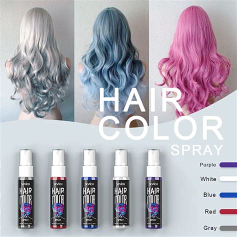 Temporary Hair Dye Spray 5 Colors 30ml Garbsandtrends