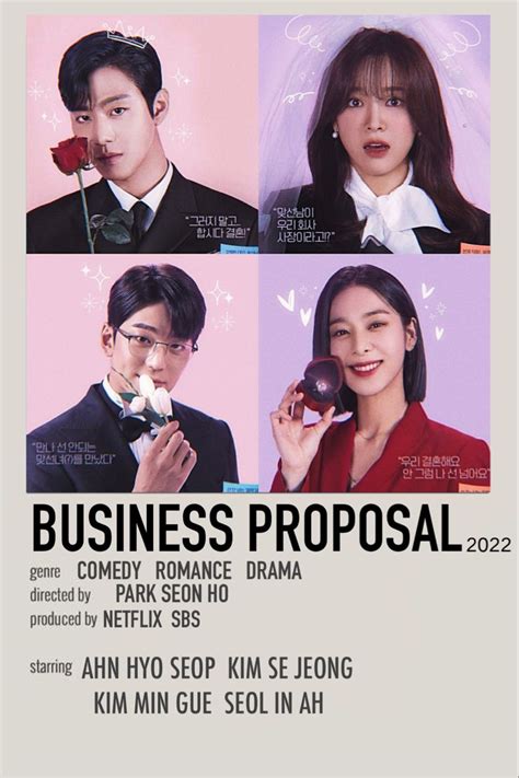 A Business Proposal Minimalist Poster 1 Korean Drama Series Drama