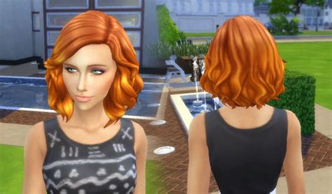 Sims 4 Hairs ~ Mystufforigin Medium Soft Wavy Ombre Hair Recolored