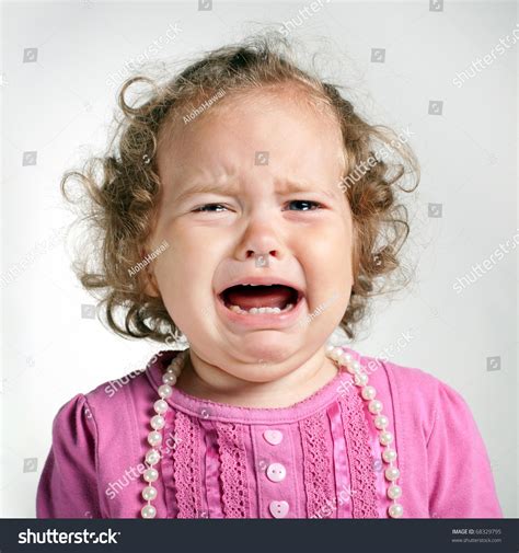 Little Crying Girl Portrait Stock Photo 68329795 Shutterstock