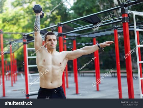 Athletic Male Naked Torso Trains One Stock Photo Shutterstock