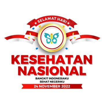 Logo Ucapan Hari Kesehatan Nasional Ke 58 Tahun 2022 Hd Hkn Kari