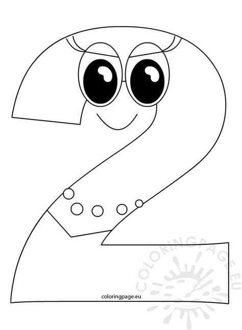 Number 2 Printable Pages Coloring Pages