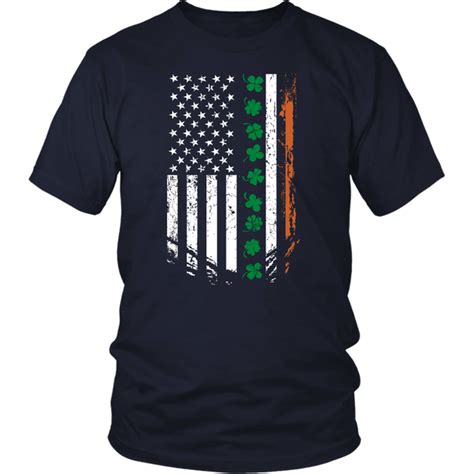 Irish American Flag T Shirt Designs By Myutopia Shout Out