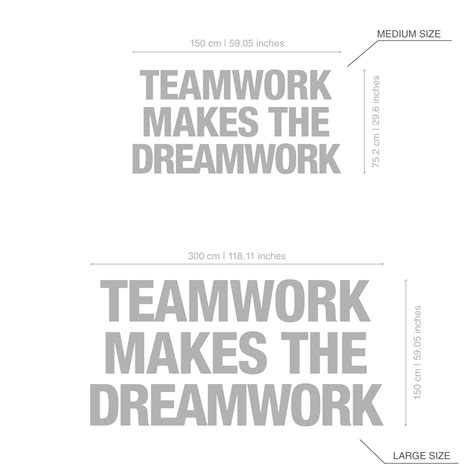 Teamwork Makes The Dreamwork 3d Office Wall Decor