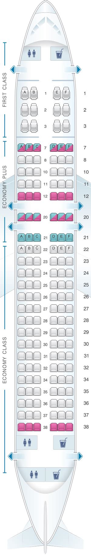 Seat Map United Airlines Airbus A320 Seatmaestro